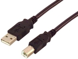 IEC M24040-10 USB Type A to Type B Jumper Cable 10 feet (USB 2.0 Compliant) Black