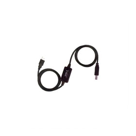 IEC M24040A-30 USB Type A to Type B Jumper Cable with Booster for 30 feet (USB 2.0 Compliant) Black