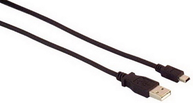 IEC M2405-03 USB Type A to Mini 5 pin (B) for Digital Cameras 3 feet (USB 2.0 Compliant)