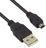 IEC M2407-03 USB Type A to Sony Mini 4 pin for Digital Cameras 3 feet (USB 2.0 Compliant)