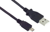 IEC M2408 USB Type A to Micro 5 pin (B) for Digital Cameras & USB Accessories (USB 2.0 Compliant) 6 feet
