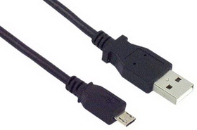 IEC M2408 USB Type A to Micro 5 pin (B) for Digital Cameras and USB Accessories (USB 2.0 Compliant) 6 feet