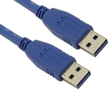 IEC M2413 USB 3.0 Compliant Type A to Type A Jumper Cable 6 feet
