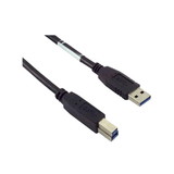 IEC M2414 USB 3.0 Compliant Type A to Type B Jumper Cable 6 feet