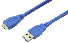IEC M2418 USB 3.0 Compliant Type A to Micro 5 pin (B) Cable 6 feet