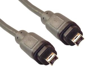 IEC M2434-03 IEEE 1394 4 Pin to 4 Pin FireWire Cable 3'