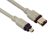 IEC M2435-03 IEEE 1394 4 Pin to 6 Pin FireWire Cable 3'