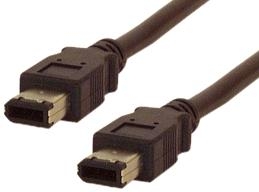 IEC M2436-10 IEEE 1394 6 Pin to 6 Pin FireWire Cable 10'