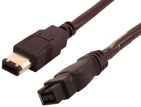 IEC M2438-03 IEEE 1394 9 Pin to 6 Pin FireWire 800 (FireWire II) Cable 3'