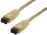IEC M2439 IEEE 1394 9 Pin to 9 Pin FireWire 800 (FireWire II) Cable 6'