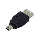 IEC M2465 USB A Type Jack to Mini 5 pin (B) Plug