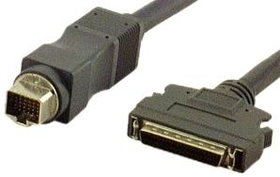 IEC M352202-02 SCSI Cable Apple Power Book HDI30 Male to DM50 Male 2'
