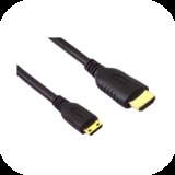 IEC M5134-15 HDMI (A) to Mini HDMI (C) v1.3b Rated Cable 15 Feet