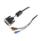 IEC M5149-10 DVI-I or DVI-A to 3 RCAs Analog 10 Feet