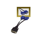 IEC M5151 DMS59 to VGA x 2 Y Adapter