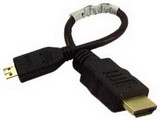 IEC M5164-.5 Micro HDMI Male to HDMI Male Cable 6 inches