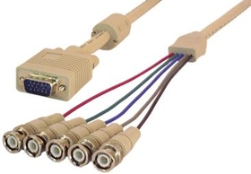 IEC M5228-10 VGA to 5 BNC Cable with Separate Sync 10'