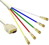 IEC M5228-12 VGA to 5 BNC Cable with Separate Sync 12'