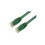 IEC M60465-01 RJ45 4Pr Cat 6 Patch Cord with Molded Snag Free Strain Relief GREEN 1', Price/each