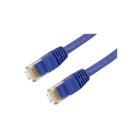 IEC M60466-100 RJ45 4Pr Cat 6 Patch Cord with Molded Snag Free Strain Relief BLUE 100'