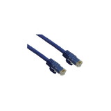 IEC M60466A-01 RJ45 4Pr Cat 6a Patch Cord with Molded Snag Free Strain Relief BLUE 1'