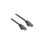 IEC M60468A-07 RJ45 4Pr Cat 6a Patch Cord with Molded Snag Free Strain Relief GRAY 7', Price/each