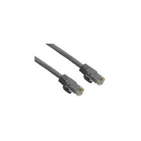 IEC M60468A-35 RJ45 4Pr Cat 6a Patch Cord with Molded Snag Free Strain Relief GRAY 35'
