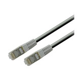 IEC M67468-07 RJ45 4Pr Cat 6 Shielded Patch Cord with Molded Snag Free Strain Relief GRAY 7'