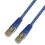 IEC M67476-01 RJ45 4 Shielded Pair Cat 7 with overall Braid (SSTP) and Molded Snag Free Strain Relief BLUE 1', Price/each
