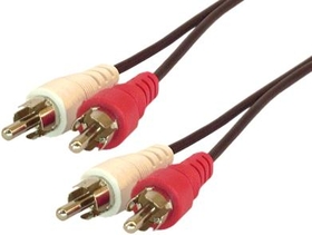 IEC M7381-03 2 RCA to 2 RCA Audio Cable 3'