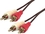 IEC M7381-03 2 RCA to 2 RCA Audio Cable 3', Price/each