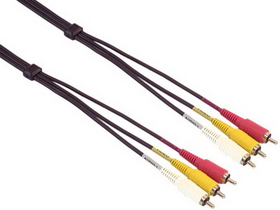 IEC M7385 Stereo VCR Audio and Video RCA Cable 6'