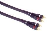 IEC M7392-03 2 RCA to 2 RCA Python Cable for Hi Resolution Audio and Video Signals 3'