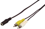 IEC M7404-06 3.5mm Stereo Female to 2 RCA Male Connectors 6 feet