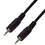 IEC M7407-03 2.5mm Stereo Male to Male Cable 3', Price/each