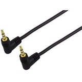 IEC M7411R-06 3.5mm Right Angle Stereo Male to Male Cable 6 Feet