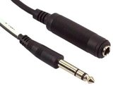 IEC M7416-06 1/4in Stereo Male to 1/4in Stereo Female Audio Cable 6'