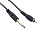 IEC M7450-06 1/4in Mono Male to RCA Male Audio Cable 6'