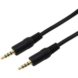 IEC M7461-03 3.5mm 4 Pole/Conductor Male to Male Audio/Video 3 feet