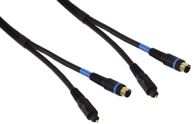 IEC M84444-06 Toslink and S Video to Toslink and S Video - 5.0mm Digital Audio and Gold Video Cable 6 Feet