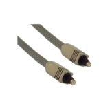 IEC M8445-15 Premium Toslink (S/PDIF) 8mm Digital Audio Fiber Cable 15 Feet