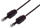 IEC M8466-12 3.5mm Optical Plug to 3.5mm Optical Plug on 5.0mm Digital Audio Fiber Cable 12 Feet
