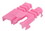 IEC MP06HS-PK RJ11 Modular Snap-on Strain Relief Boot - Pink, Price/each