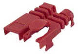 IEC MP06HS-RD RJ11 Modular Snap-on Strain Relief Boot - Red