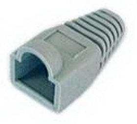 IEC MP08H-T1 RJ45 Modular Strain Relief Boot fire resistant rating for 6.5mm diameter cable - Gray