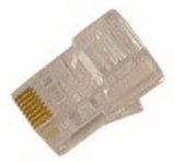 IEC MP08M-S RJ45 8 Position Modular Plug for Solid and Stranded Wire