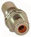 IEC PHONOF-F-MT-OR RCA Type Phono Female to Female Chassis Mount (3/8in mount) Orange