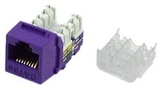 IEC RH4508F-MT-VTL5 RJ4508 Female Narrow Keystone Connector Violet Category 5e