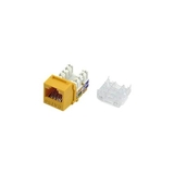 IEC RH4508F-MT-YEL5 RJ4508 Female Narrow Keystone Connector Yellow Category 5e