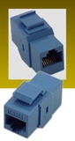 IEC RJ4508F-F-MBUL5 RJ4508 Keystone Connector Female to Female Category 5e Blue